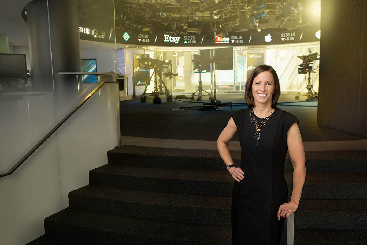 Adena Friedman, CEO, Nasdaq photographed for Nasdaq annual report in NYC