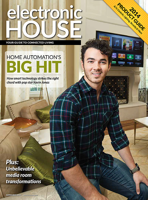 Kevin Jonas, photographed for Electronic House magazine